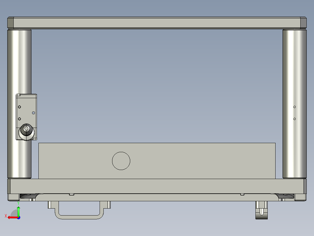 corse-cnc2笔记本CNC工装夹具三维模型后视图