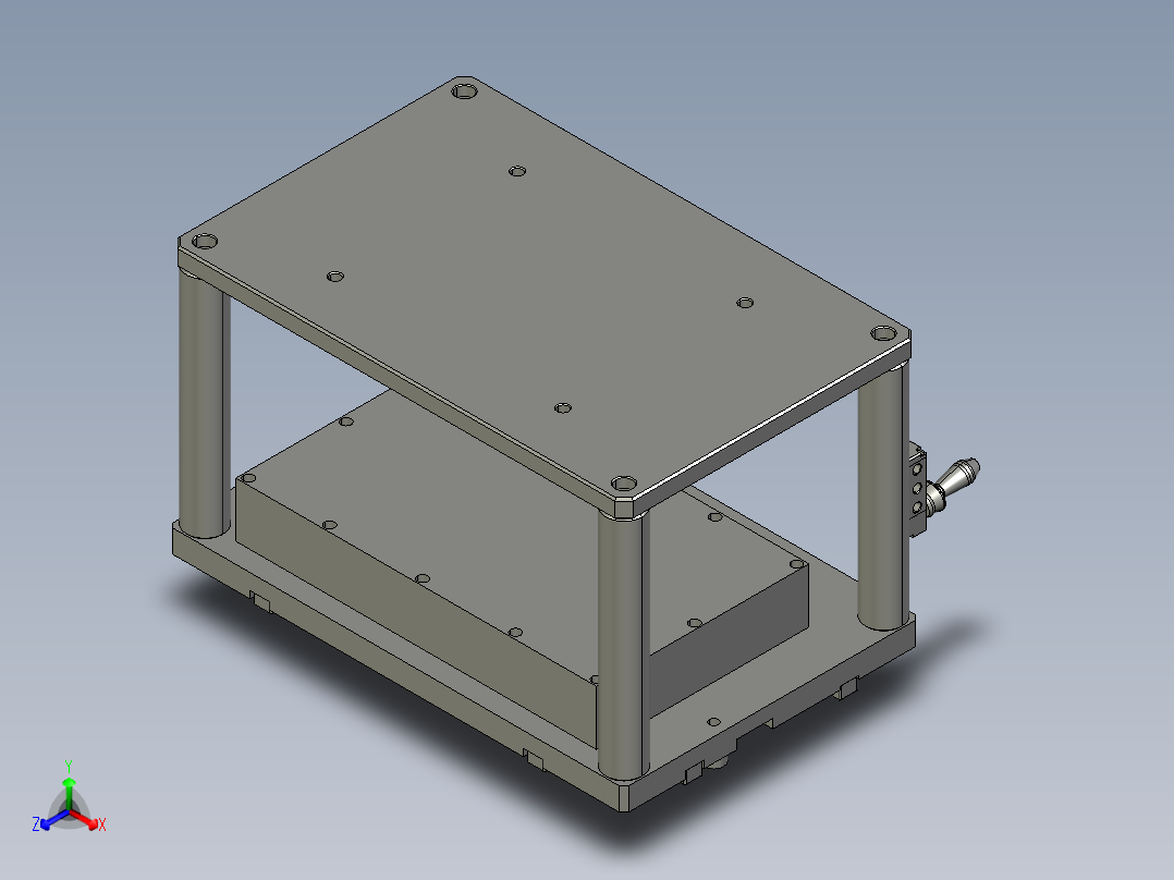 corse-cnc2笔记本CNC工装夹具三维模型正等轴测图