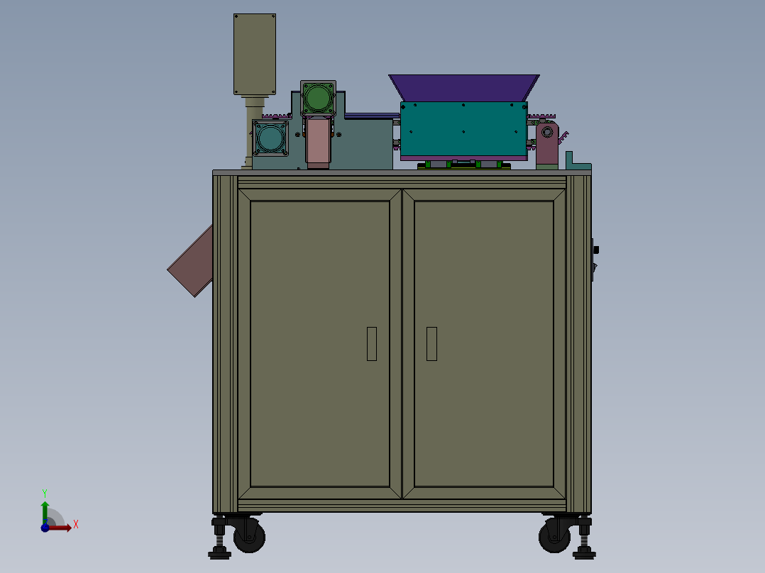 全自动双工位裁切机sw20可编辑前视图