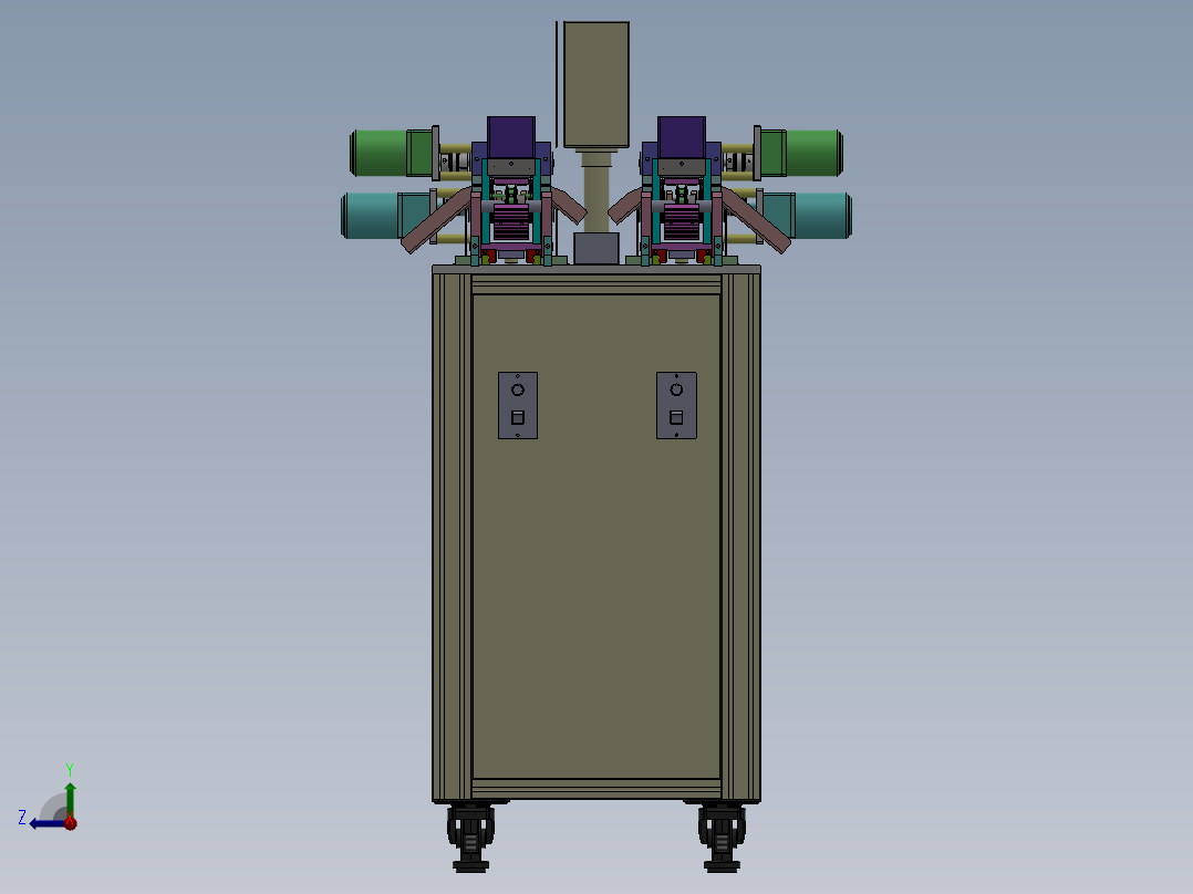 全自动双工位裁切机sw20可编辑右视图