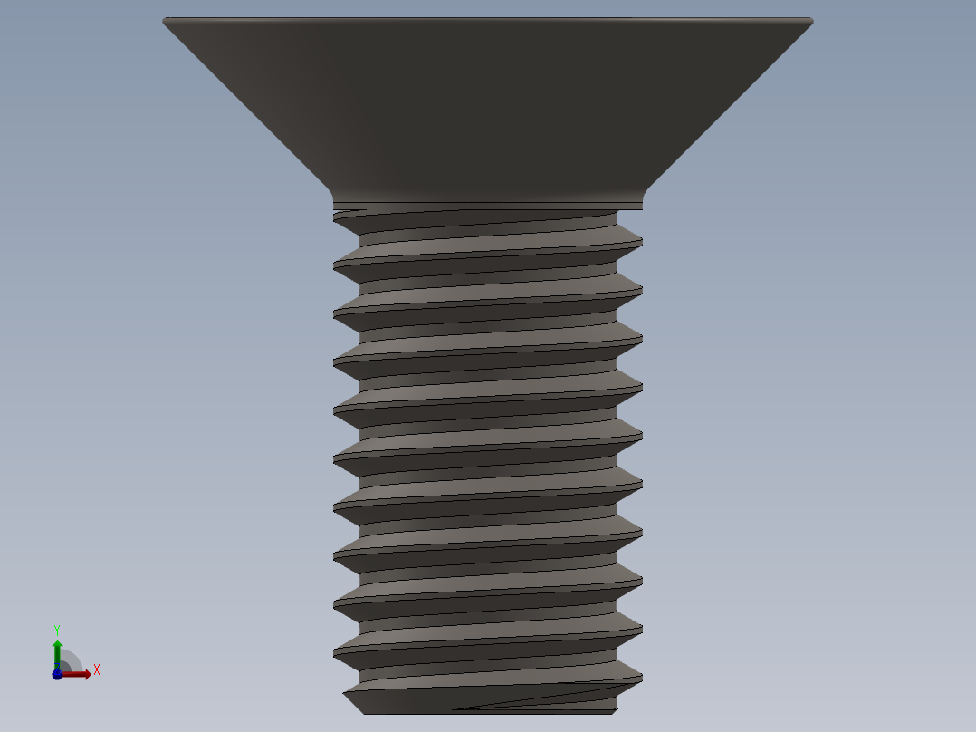 Screw_ISO_10642_M8x18_A2.SLDPRT前视图