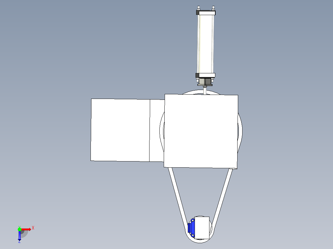一种自动除屑的汽车轮毂磨削设备俯视图