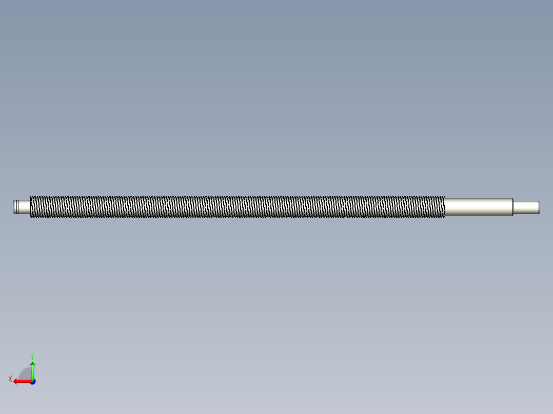 A2004962-滚珠丝杆 1204 - 3 L=300mm后视图