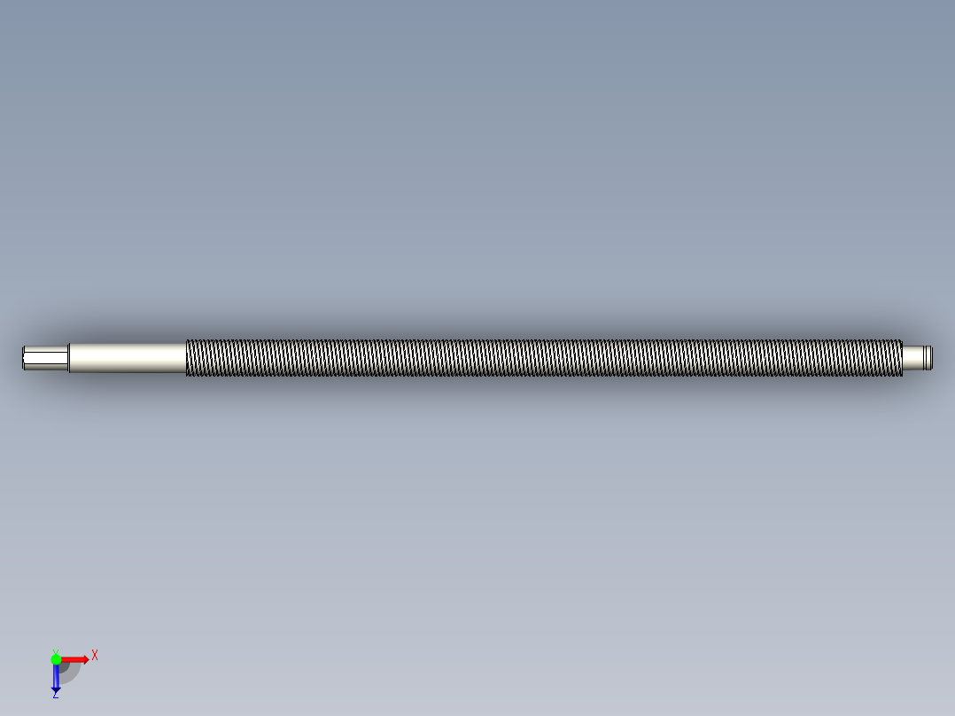 A2004962-滚珠丝杆 1204 - 3 L=300mm俯视图