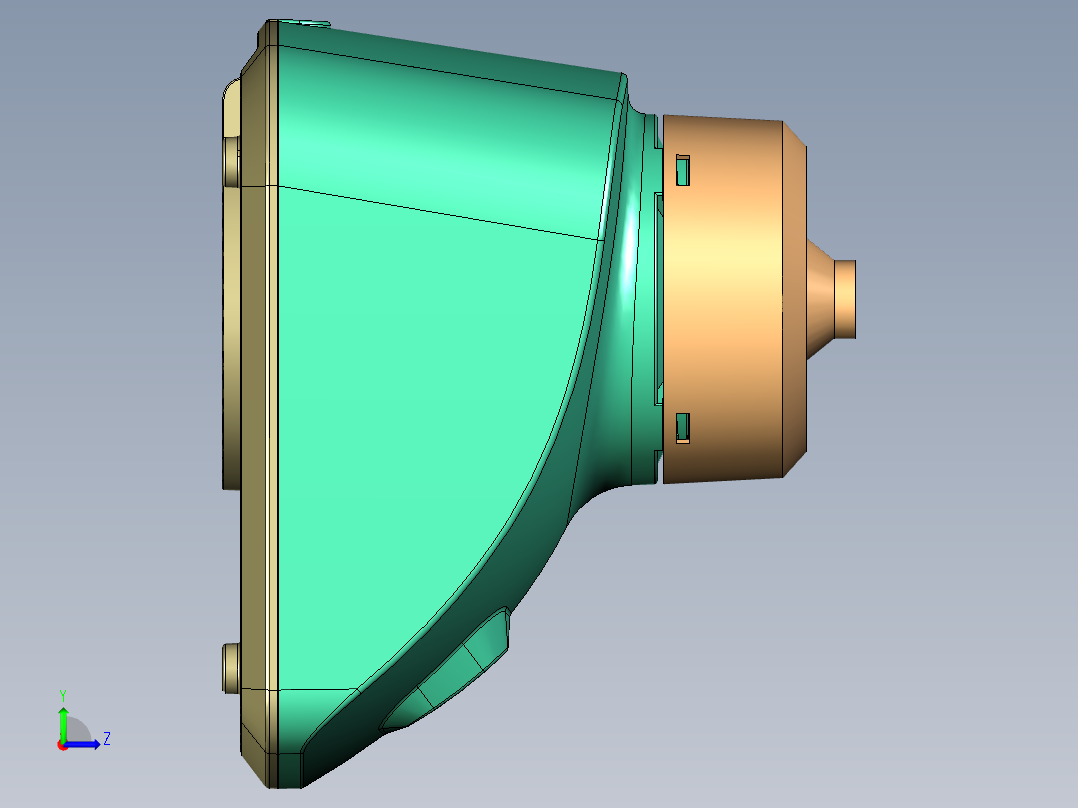 实用型搅肉机左视图
