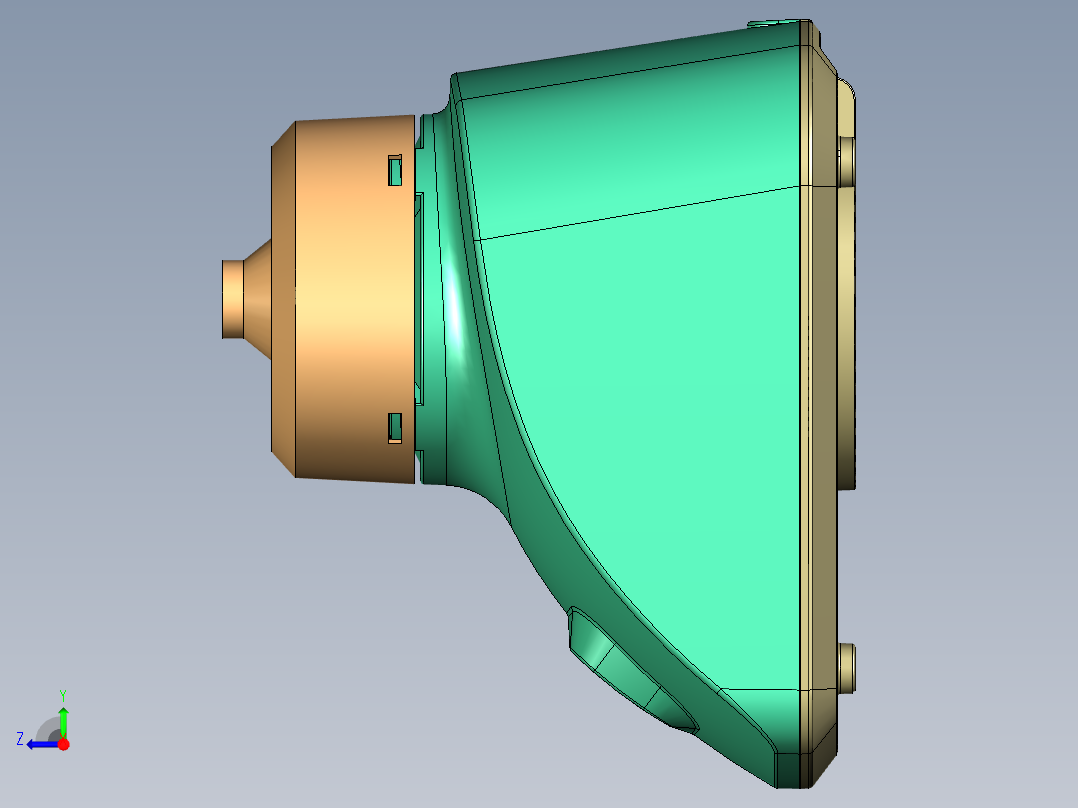 实用型搅肉机右视图