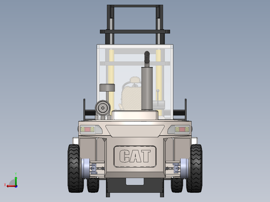 叉车、 卡特 叉车 SW后视图
