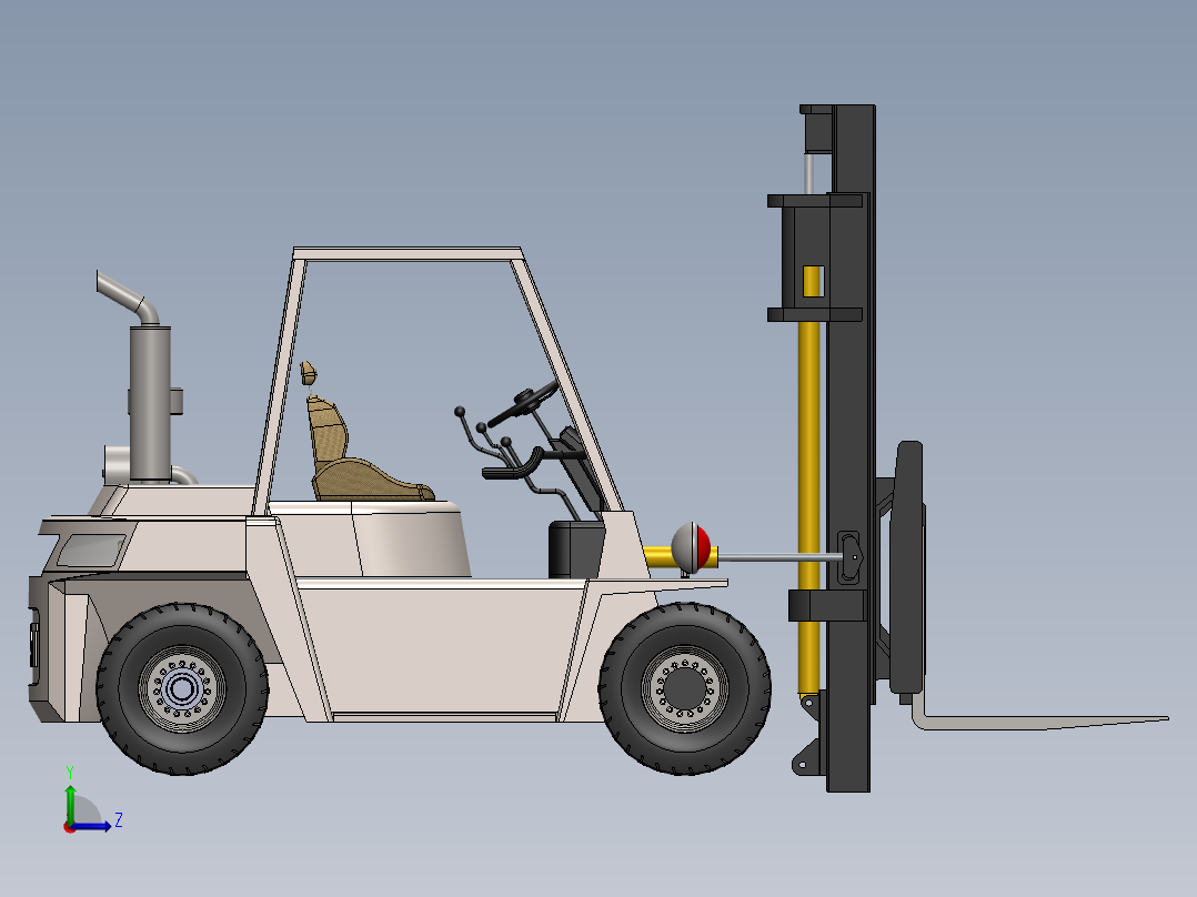 叉车、 卡特 叉车 SW左视图