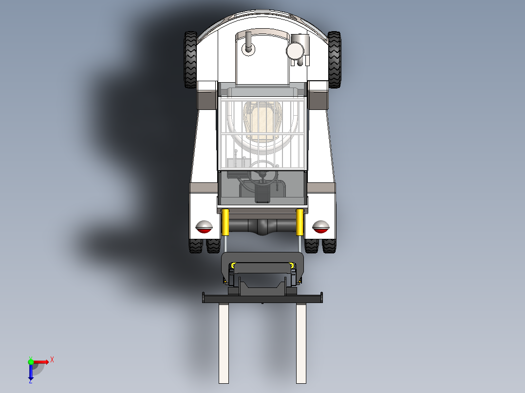 叉车、 卡特 叉车 SW俯视图