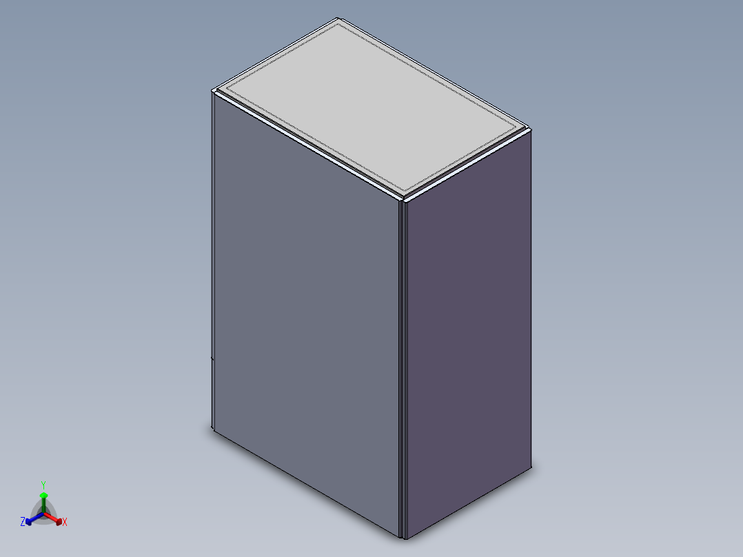 九折机柜正等轴测图