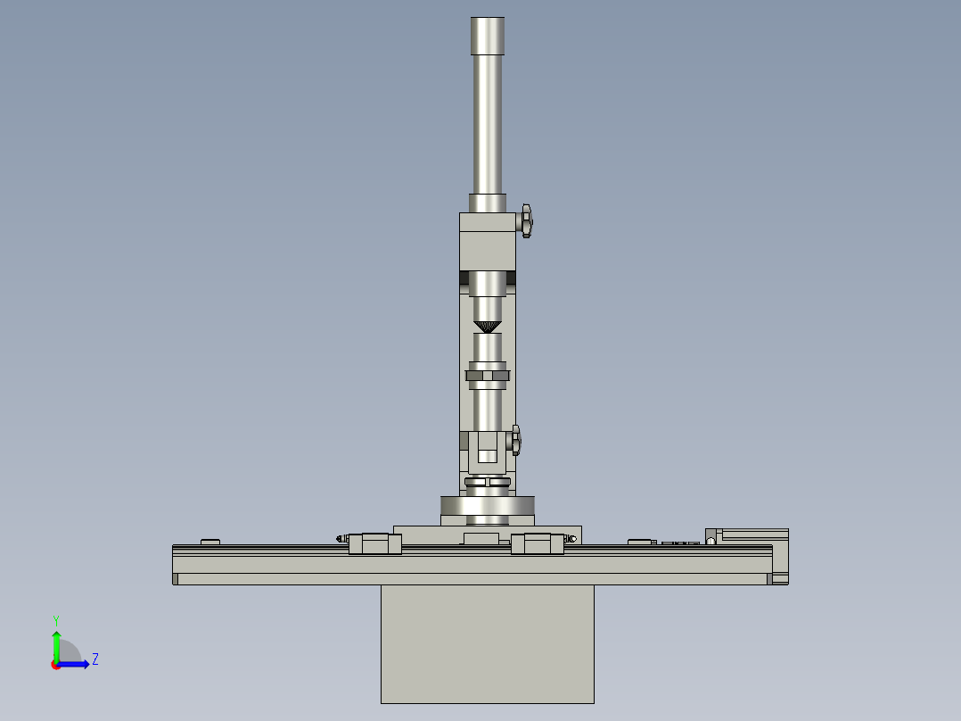 螺旋线渐开线样板检查仪左视图