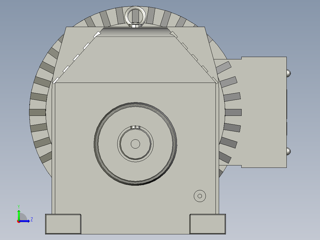 钢板自动裁切折弯成型设备设计-JMRX57-107斜齿轮减速机JMRX107-D225S左视图