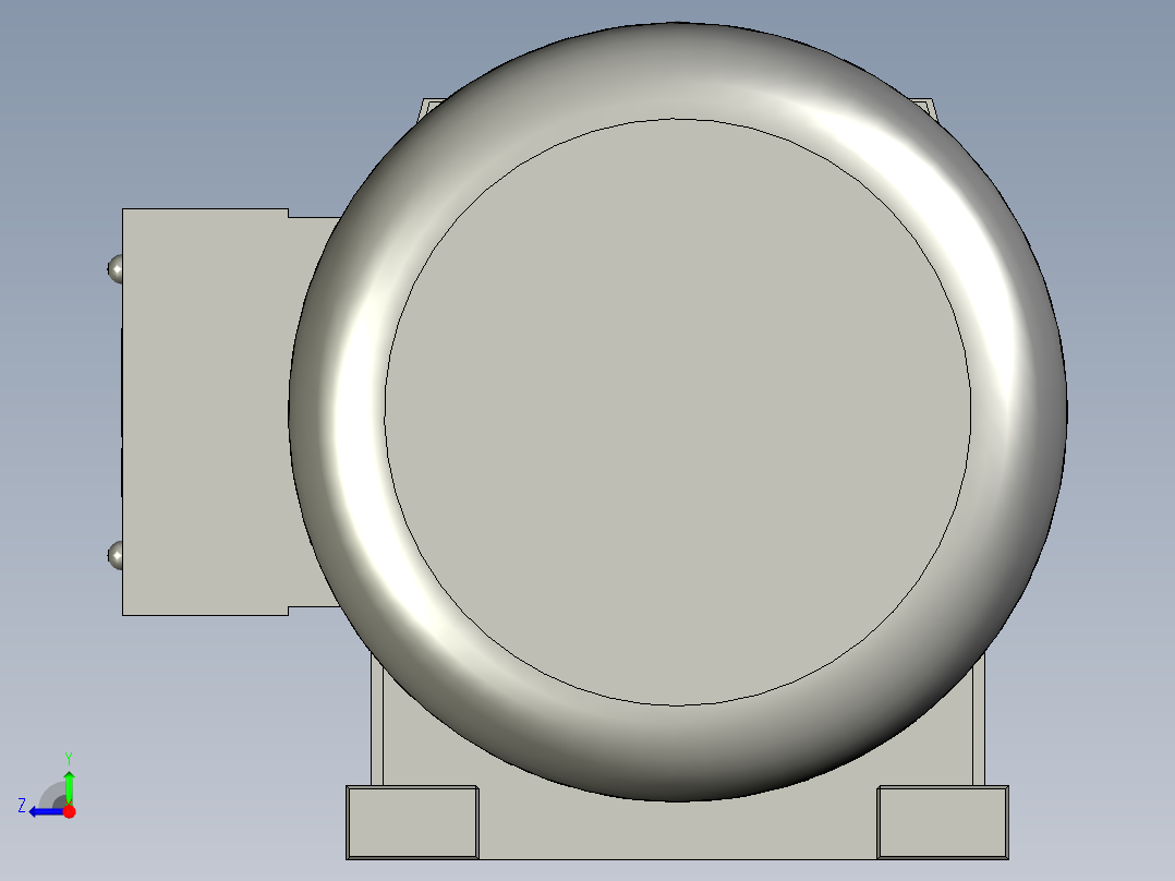 钢板自动裁切折弯成型设备设计-JMRX57-107斜齿轮减速机JMRX107-D225S右视图
