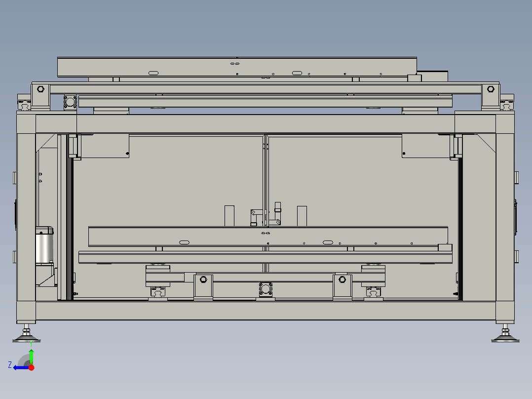 双层升降交换工作台右视图