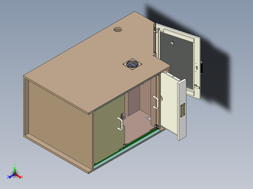 电控柜3D主视图