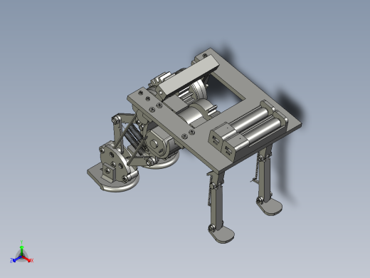 青蛙弹跳机器人仿生三维