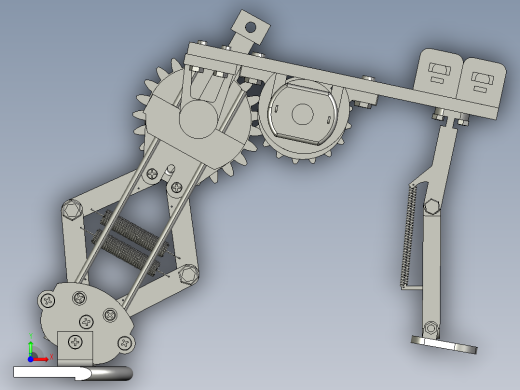 青蛙弹跳机器人仿生三维前视缩略图