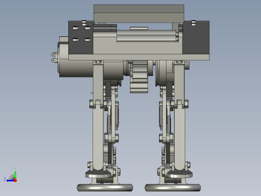 青蛙弹跳机器人仿生三维右视缩略图