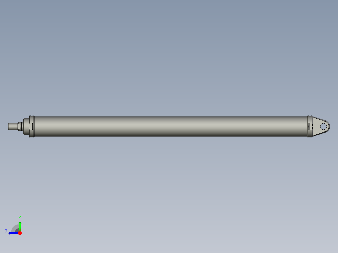 ROB-CA单耳环型中低压油缸ROB-1001400-CA右视图