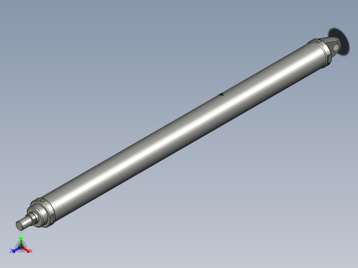ROB-CA单耳环型中低压油缸ROB-1001400-CA正等轴测缩略图