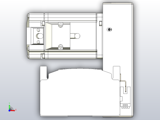 皮带直线轴半封闭可选导轨TPA-HNB-105D-90-L100-LU-C-P20-N3前视缩略图