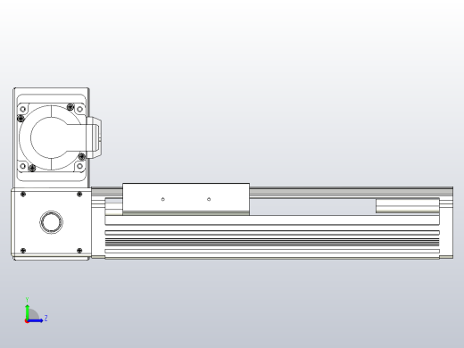 皮带直线轴半封闭可选导轨TPA-HNB-105D-90-L100-LU-C-P20-N3左视缩略图