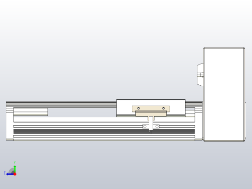 皮带直线轴半封闭可选导轨TPA-HNB-105D-90-L100-LU-C-P20-N3右视缩略图