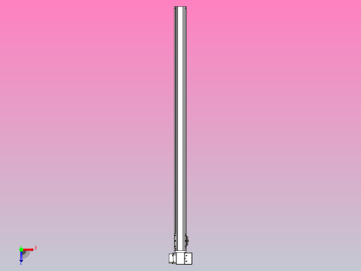 皮带直线轴半封闭可选导轨TPA-HNB-65S-90-L1200-RP-C-P20-N3俯视缩略图