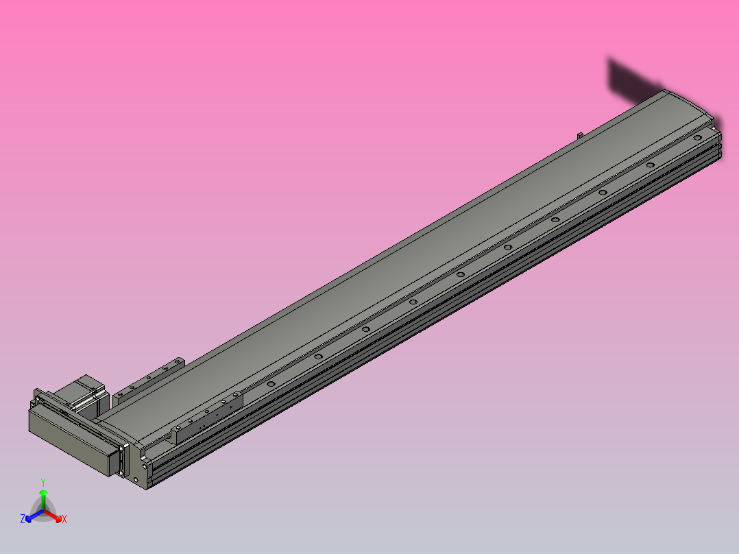 MT136BS半封闭丝杆滑台[MT136BS.L#.950.BR.P40.C3]主视图