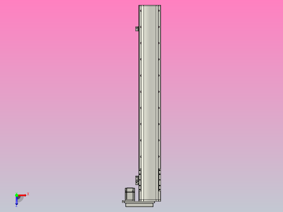 MT136BS半封闭丝杆滑台[MT136BS.L#.950.BR.P40.C3]俯视图