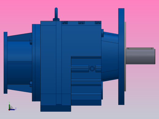 RF77ZP斜齿轮减速机RF77-10.88-M1-P71-Φ250左视缩略图