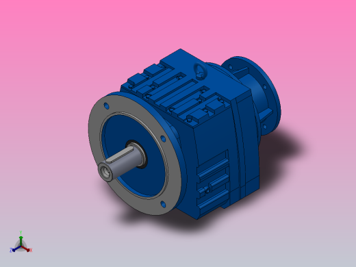 RF77ZP斜齿轮减速机RF77-10.88-M1-P71-Φ250正等轴测缩略图