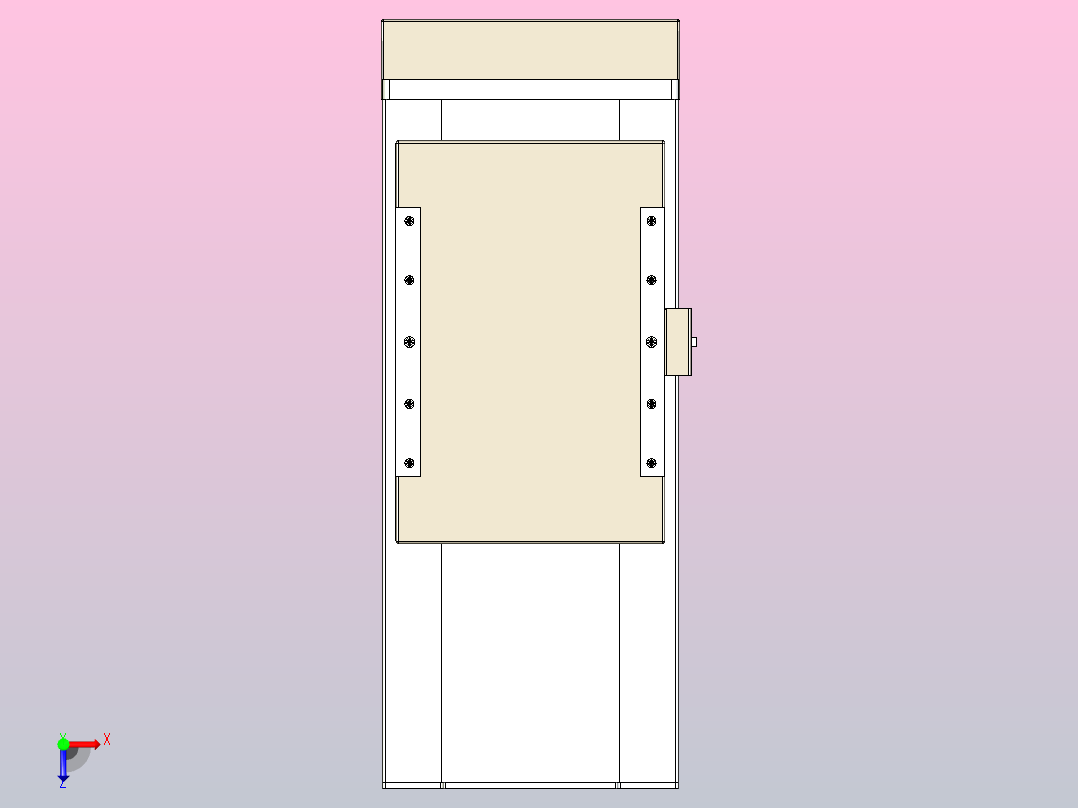 滚珠丝杠直线轴带导轨全封闭TPA-HCR-220D-3210C-L150-MP-C-P1K-N3俯视图