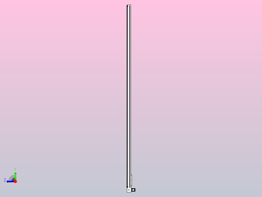 伺服电机集成皮带传动直线执行器TPA-OCB-140-256-L4850-RU-P75-N3右视图