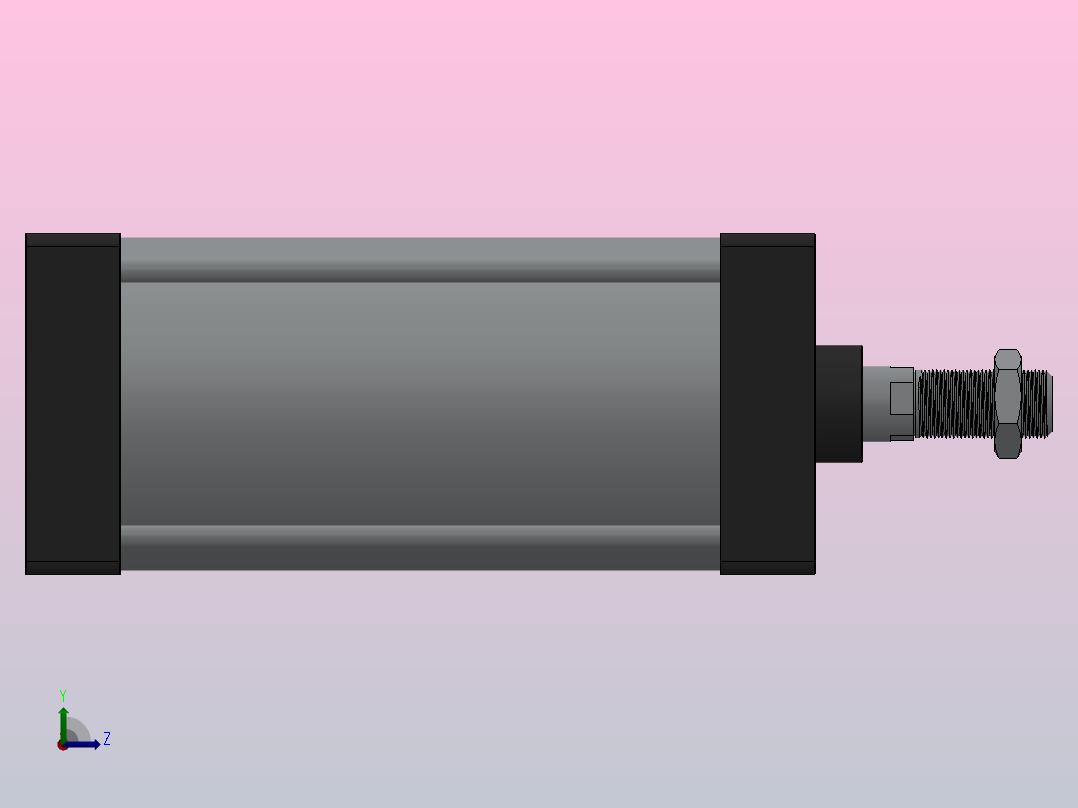 SC气缸SC标准气缸系列SC-160X250-S左视图