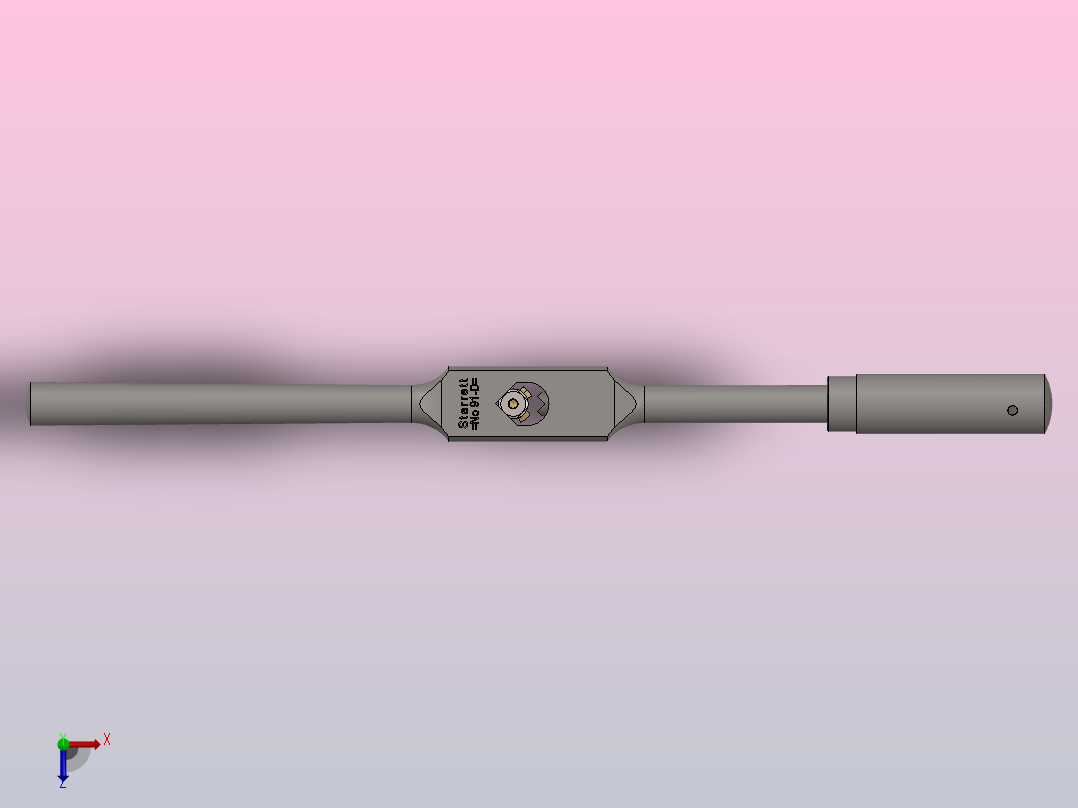 丝锥扳手Starrett 91D俯视图