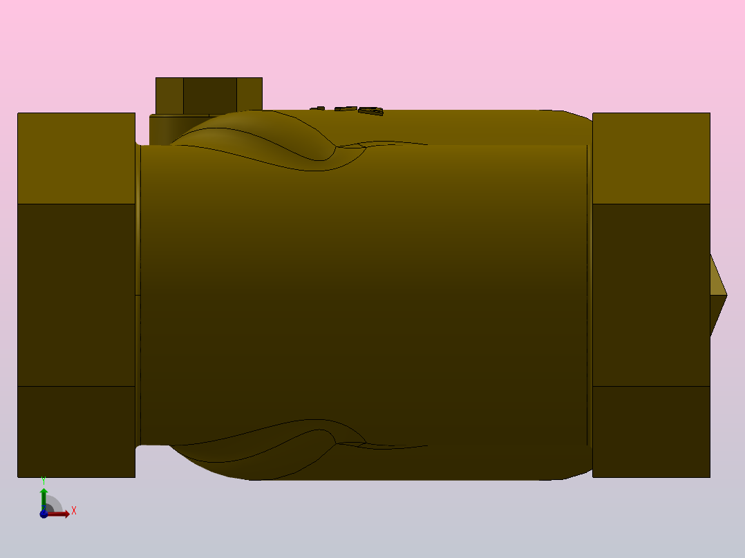 Y型过滤器，管道过滤器FNW-FNW1241D前视图