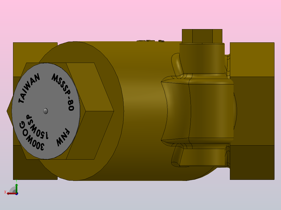 Y型过滤器，管道过滤器FNW-FNW1241D后视图