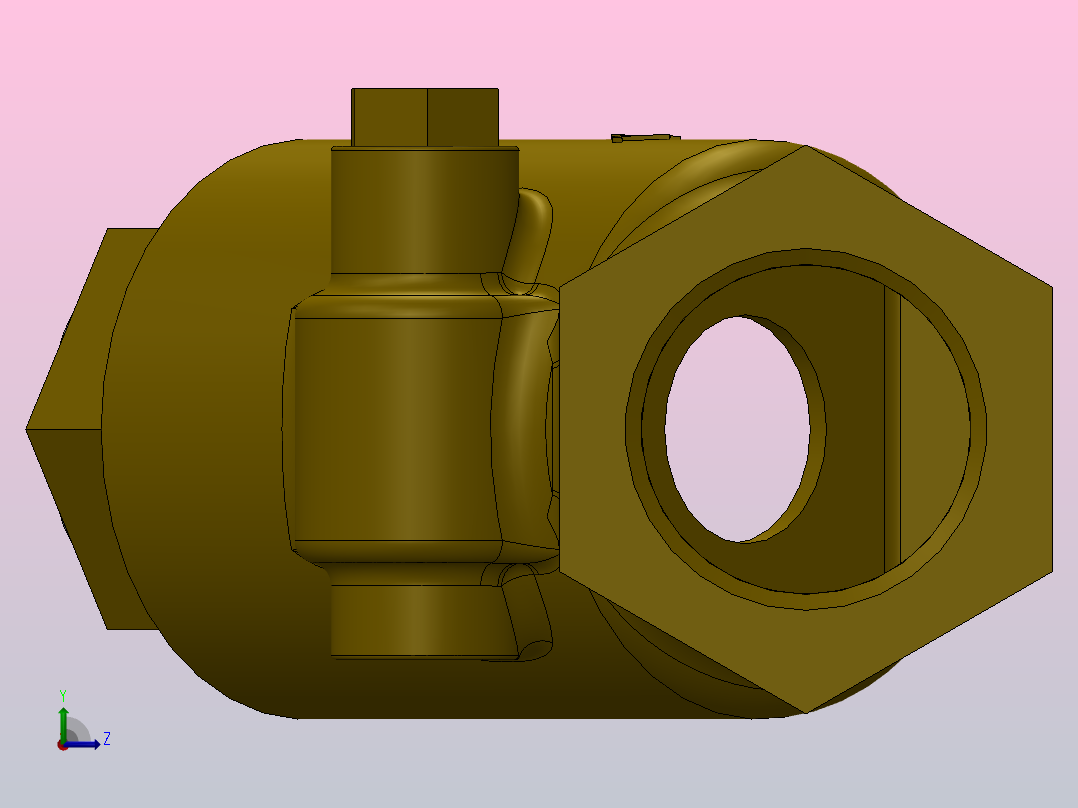 Y型过滤器，管道过滤器FNW-FNW1241D左视图