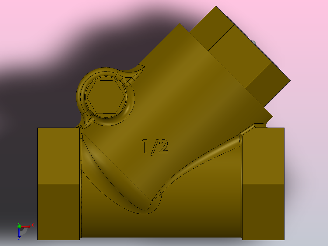 Y型过滤器，管道过滤器FNW-FNW1241D俯视图