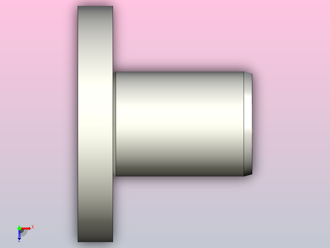 内径F7外径h7铜合金标准法兰型无油衬套[OFATZ-8-20]俯视图