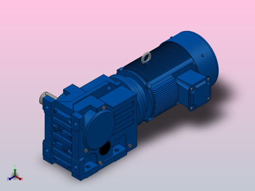 K87底脚轴伸式安装螺旋锥齿轮减速机K87-YV5.5-4P-49.16-M1-0°-B