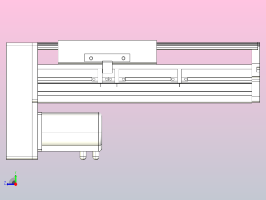 MTH17标准螺杆滑台[MTH17-L#-100-BM-P40-C3]右视缩略图