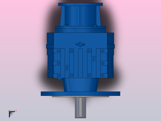RF67ZP斜齿轮减速机RF67-4.29-M1-P63-Φ250俯视缩略图