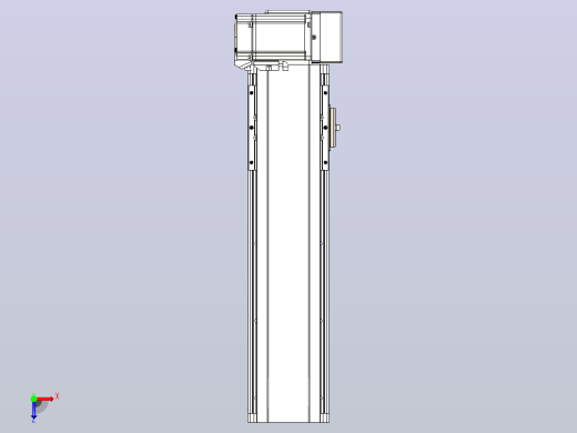 皮带直线轴半封闭可选导轨TPA-HNB-105D-90-L250-LU-Y-P20-N3俯视缩略图