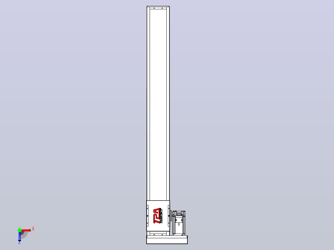 滚珠丝杠直线轴带导轨全封闭TPA-HCR-110D-1610C-L900-MR-C-P40-N3俯视图