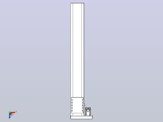滚珠丝杠直线轴带导轨全封闭TPA-HCR-202D-2510C-L1400-MR-C-P75-N3俯视缩略图