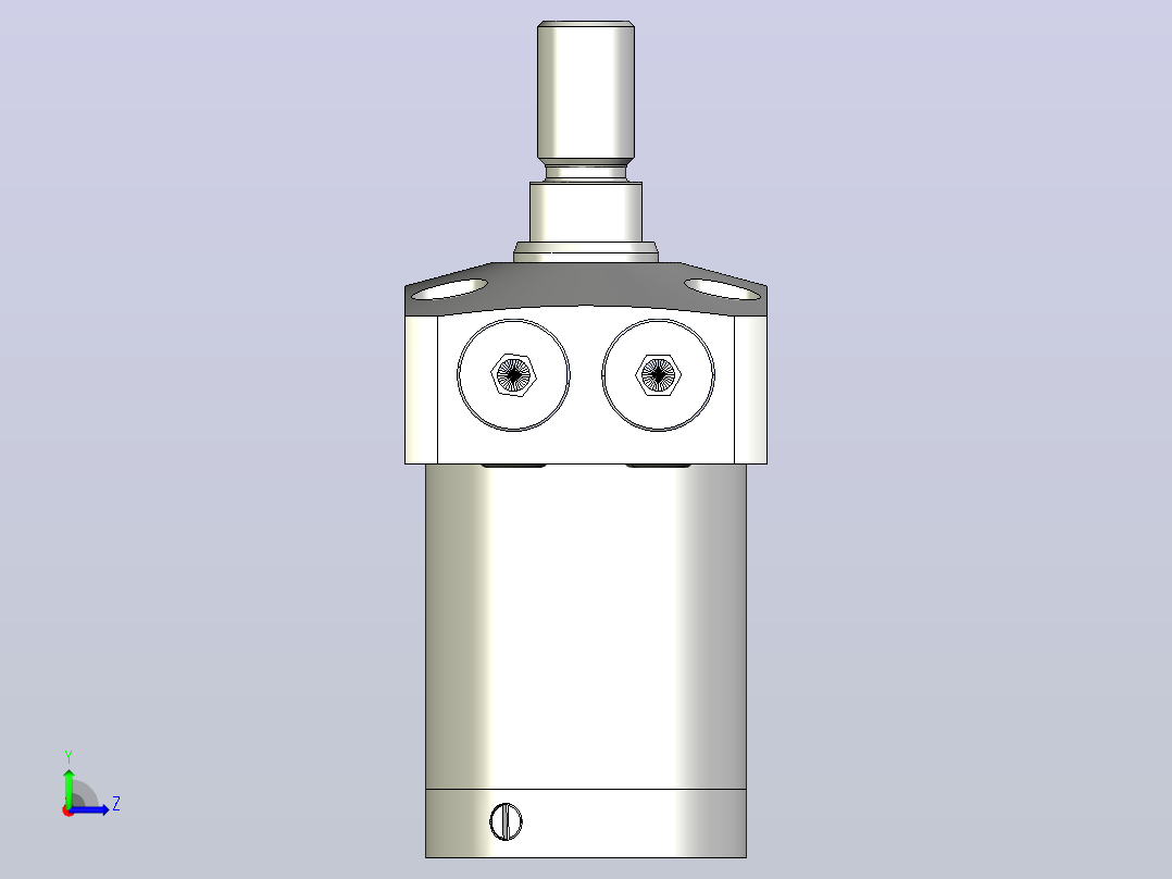 HLLW0401-CTJ-040气检拉式夹紧器左视图