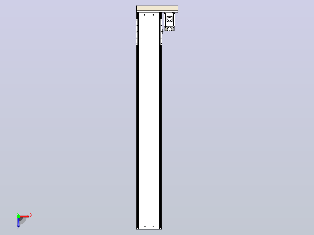 日规模组半封闭丝杆TPA-HNR-220D-3210C-L1550-ML-C-P1K-N3俯视图