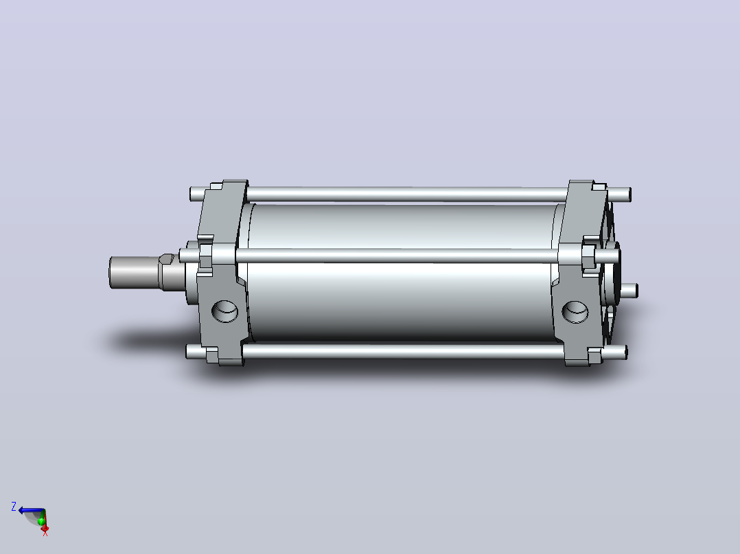 气缸CA2B100-200主视图